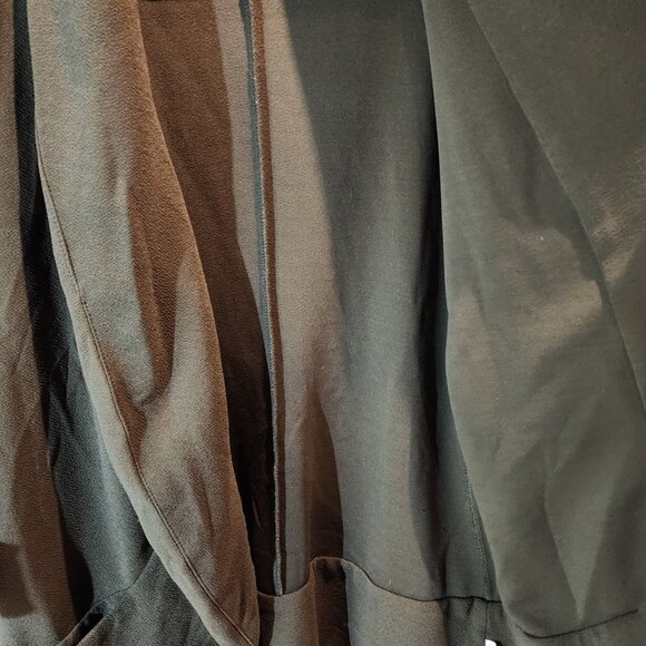 French Mauve Open Front Cardigan • Olive Green Knit • Women’s XL - Picture 4 of 8